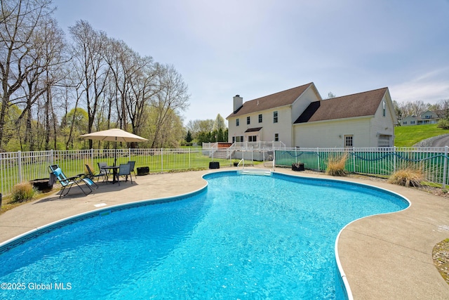 37 Old Hickory Rd, Brunswick, NY 12180 - view of swimming pool featuring a patio area, a fenced in pool, and fence