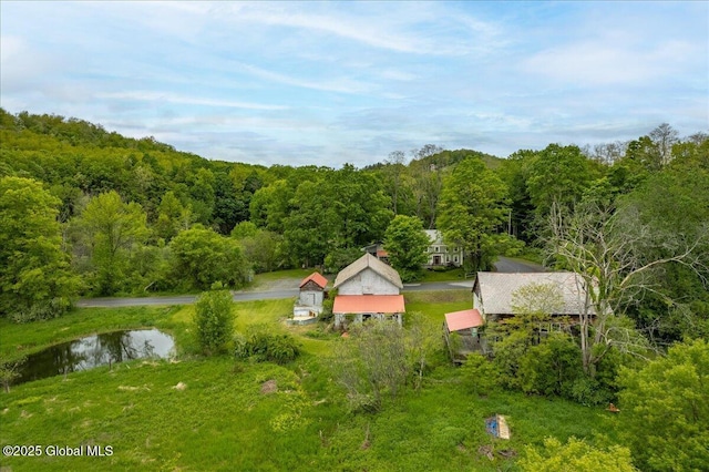 291-294 Gilchrist Hill Rd, Hartford, NY 12838 - aerial view of property and surrounding area featuring a forest and a nearby body of water