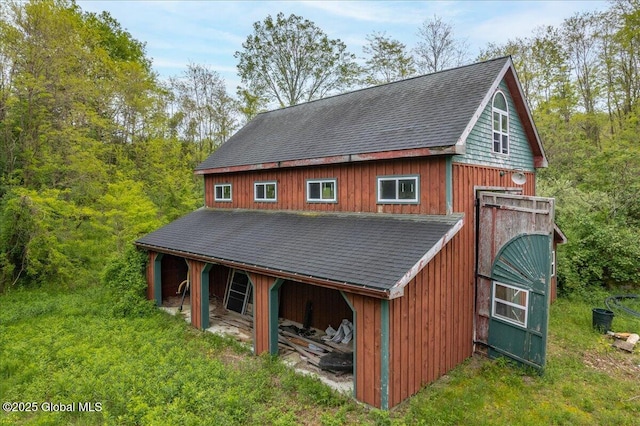 291-294 Gilchrist Hill Rd, Hartford, NY 12838 - back of property featuring an outdoor structure