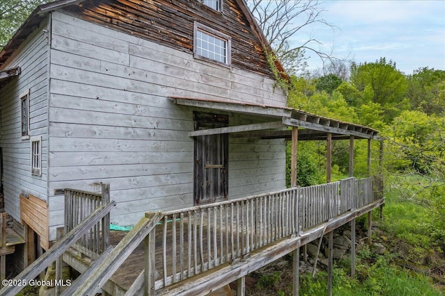 291-294 Gilchrist Hill Rd, Hartford, NY 12838 - back of property with a wooden deck