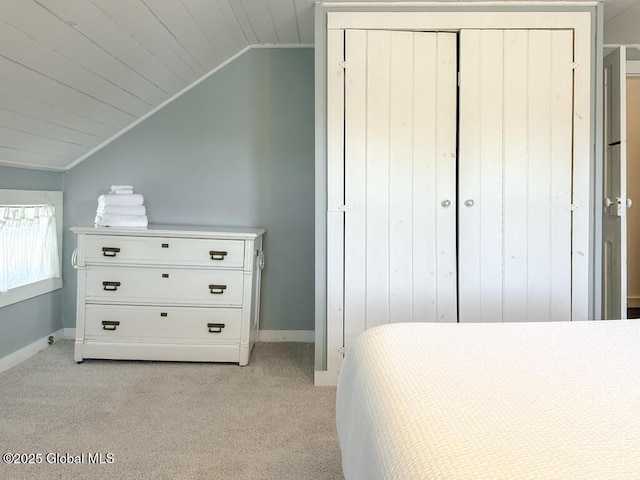 11 Mill St, Chester, NY 12817 - bedroom with light colored carpet, baseboards, vaulted ceiling, and a closet