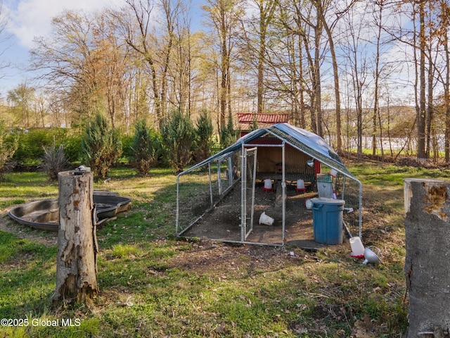 view of poultry coop