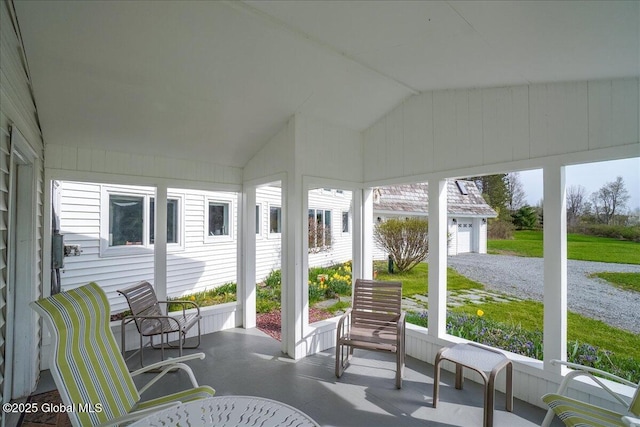 view of sunroom / solarium