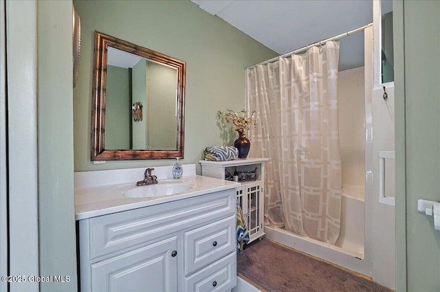 full bath featuring vanity