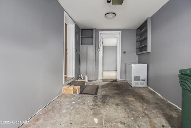 interior space with baseboards