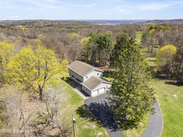 27 Aaron Dr, Catskill, NY 12414 - view from above of property with a forest