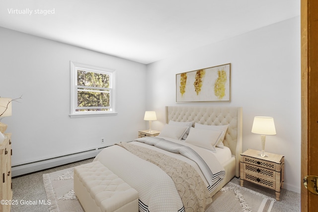 27 Aaron Dr, Catskill, NY 12414 - carpeted bedroom featuring a baseboard radiator