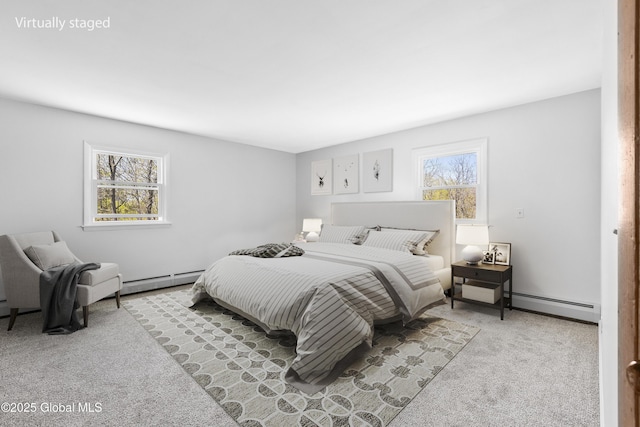 27 Aaron Dr, Catskill, NY 12414 - carpeted bedroom with baseboard heating