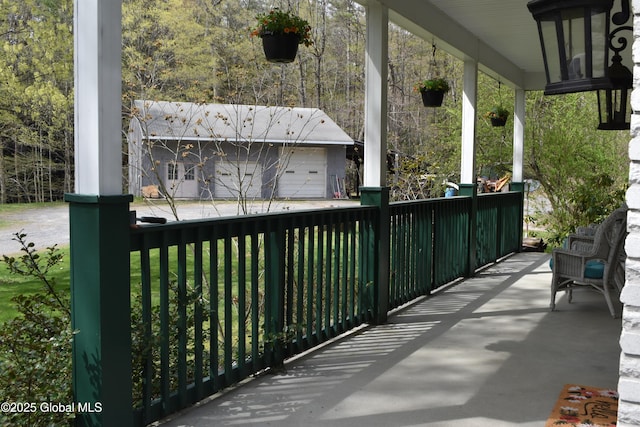 exterior space featuring a porch