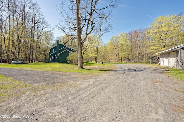 view of street with driveway
