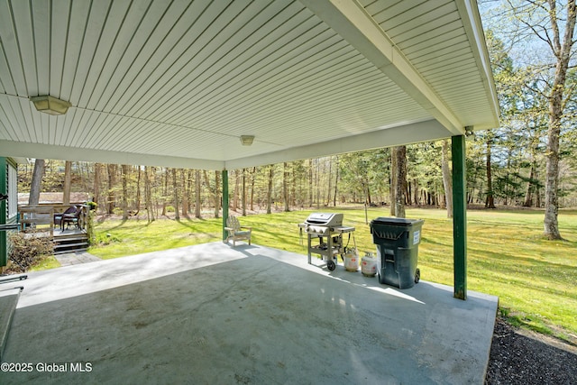 view of patio / terrace with area for grilling
