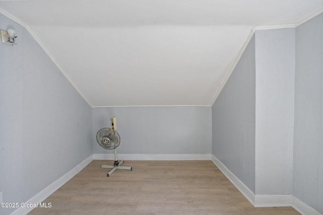 502 1st St, Albany, NY 12206 - bonus room with wood finished floors, vaulted ceiling, and baseboards