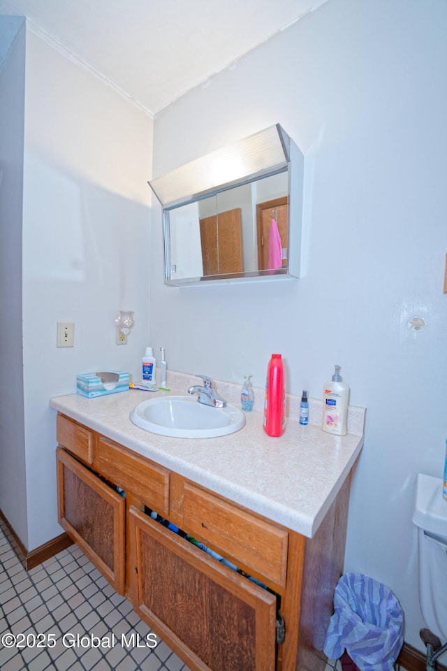 bathroom featuring vanity