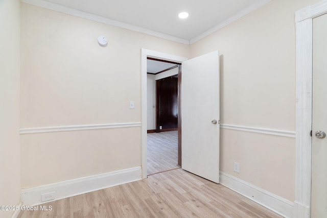 5 Barney St, Schenectady, NY 12307 - spare room with crown molding, recessed lighting, baseboards, and wood finished floors