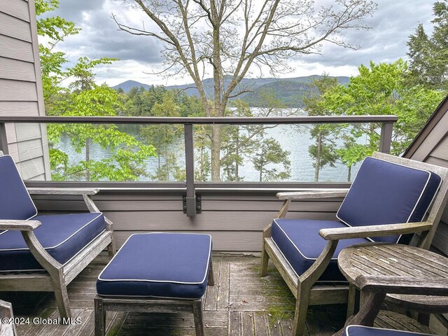5A6 Sagamore Rd, Bolton, NY 12814 - balcony with a mountain view