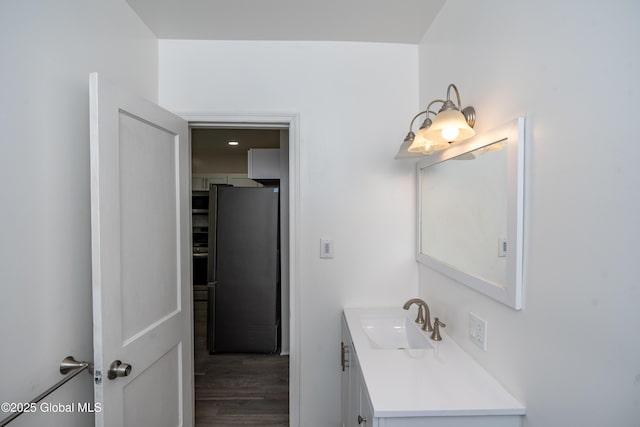 1538 Nott St, Schenectady, NY 12308 - bathroom featuring wood finished floors and vanity