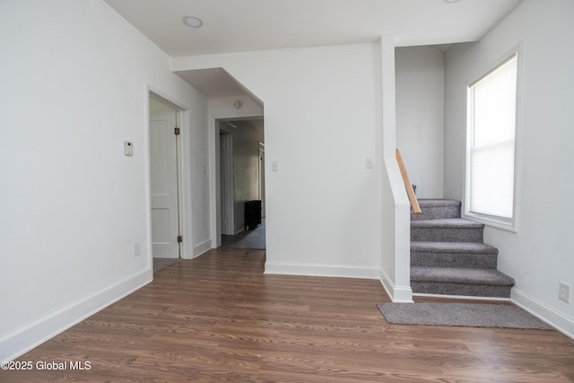 1538 Nott St, Schenectady, NY 12308 - stairs featuring wood finished floors and baseboards