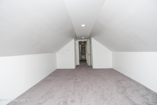 1538 Nott St, Schenectady, NY 12308 - bonus room with carpet floors, lofted ceiling, and recessed lighting