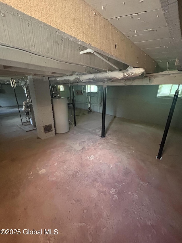 1538 Nott St, Schenectady, NY 12308 - basement featuring gas water heater and plenty of natural light