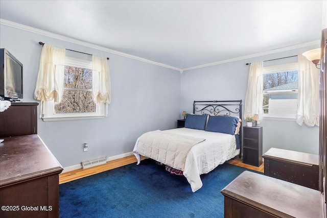 67 Fairlawn Dr, Colonie, NY 12110 - bedroom featuring ornamental molding, baseboards, and wood finished floors