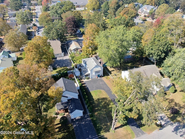 41 Madison St, Saratoga Springs, NY 12866 - aerial view of property and surrounding area with nearby suburban area