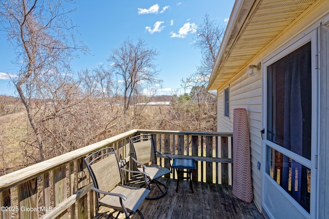 view of wooden terrace