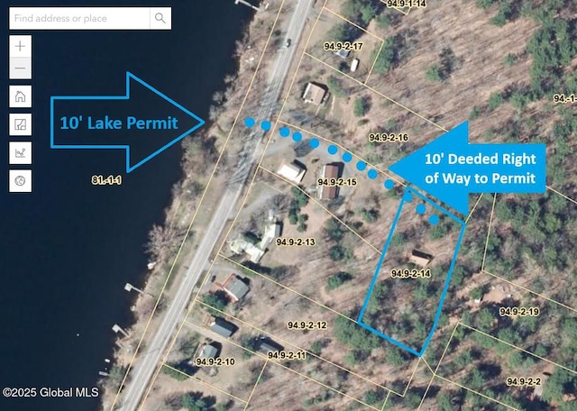 95 Marion Rd, Edinburg, NY 12134 - aerial map of property and surrounding area with property boundaries highlighted