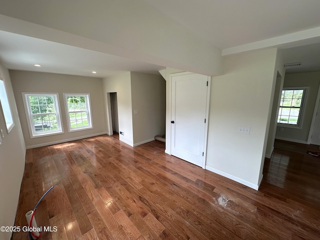 1108 State Route 295, Chatham, NY 12060 - unfurnished room featuring wood finished floors, baseboards, and recessed lighting
