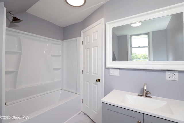 701 Engleman Ave, Glenville, NY 12302 - full bath featuring vanity, shower / washtub combination, and marble finish floors