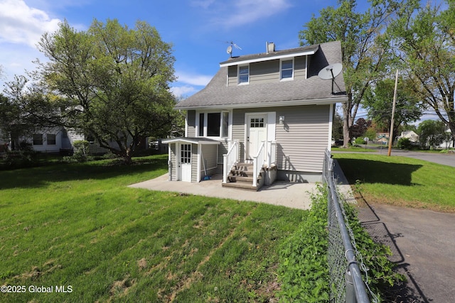 701 Engleman Ave, Glenville, NY 12302 - rear view of property with a yard and a chimney