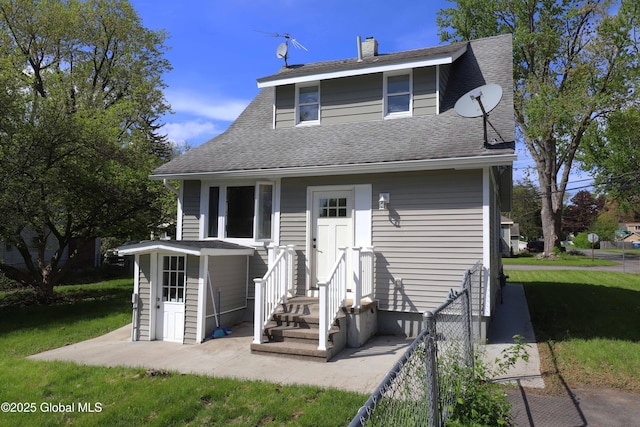 701 Engleman Ave, Glenville, NY 12302 - back of property with roof with shingles and a chimney