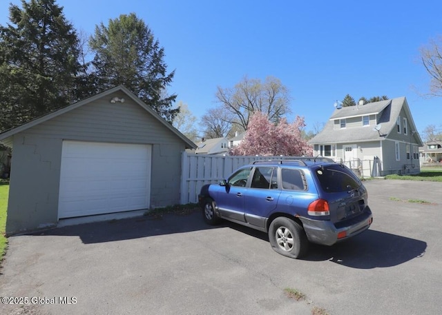 701 Engleman Ave, Glenville, NY 12302 - detached garage with fence and asphalt driveway
