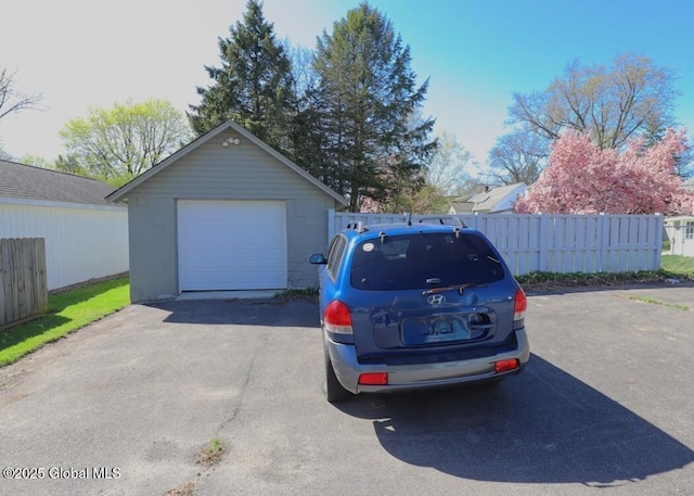 701 Engleman Ave, Glenville, NY 12302 - detached garage featuring driveway and fence