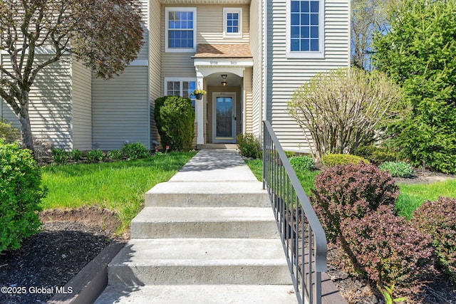 view of exterior entry