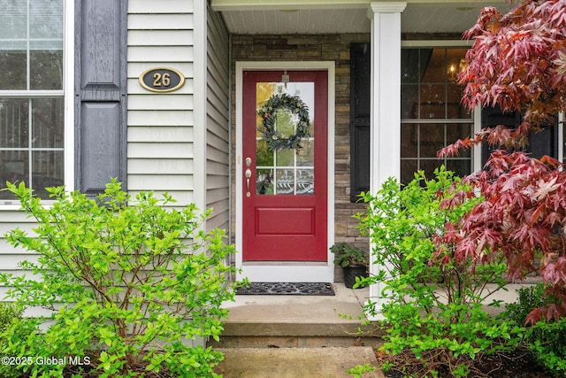 view of entrance to property