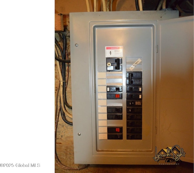 utility room with electric panel