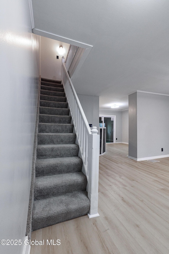 37 Nelson Ave, Rensselaer, NY 12144 - staircase featuring wood finished floors