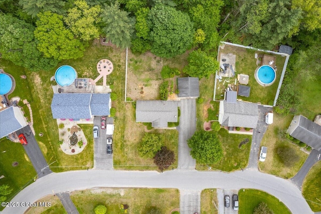 23 Hilton Dr, Moreau, NY 12803 - bird's eye view of a pool