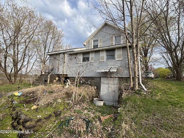 view of rear view of property