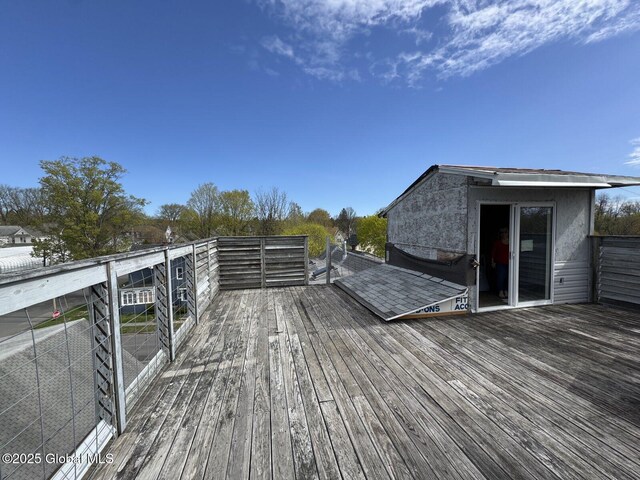 6 Spring St, Johnstown, NY 12095 - view of wooden terrace