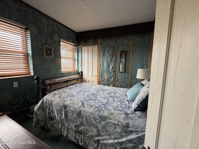 6 Spring St, Johnstown, NY 12095 - bedroom with wallpapered walls