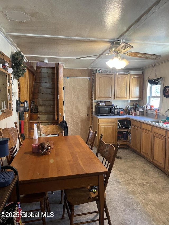 10 Valley View Ln, Moriah, NY 12956 - dining space with ceiling fan