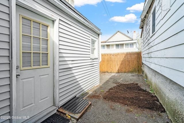 exterior space with fence