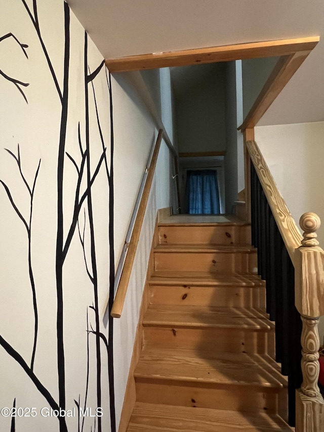 view of stairs