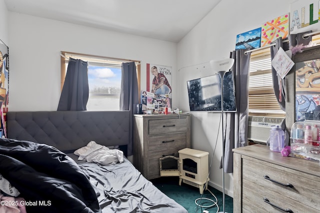100 3rd St, Waterford, NY 12188 - carpeted bedroom with cooling unit