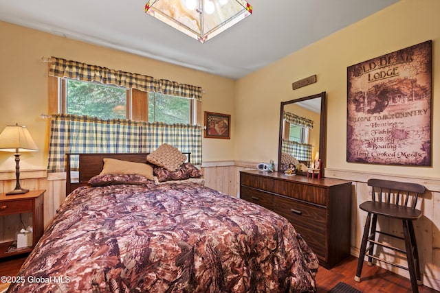 3550 Boyhaven Rd, Middle Grove, NY 12850 - bedroom with wainscoting and wood finished floors