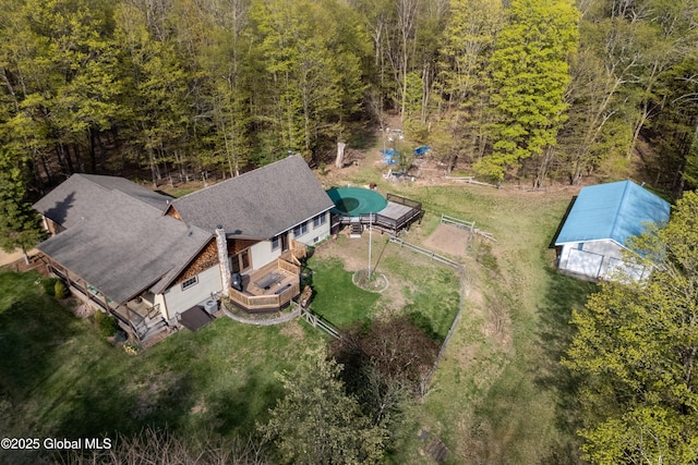 3550 Boyhaven Rd, Middle Grove, NY 12850 - aerial view featuring a view of trees