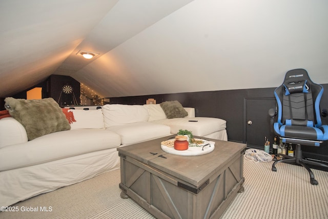 975 Riverview Rd, Schenectady, NY 12309 - living room with carpet and lofted ceiling