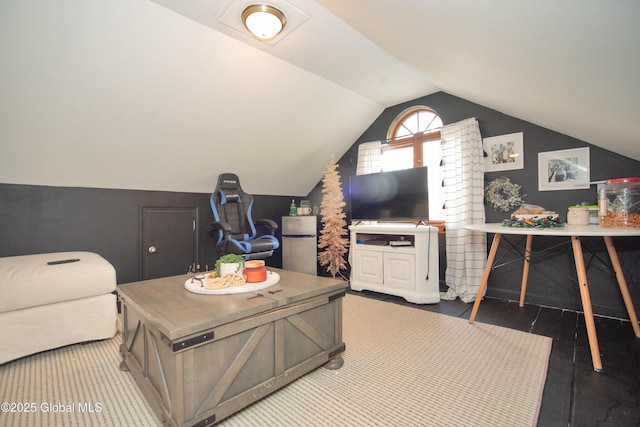 975 Riverview Rd, Schenectady, NY 12309 - living area featuring lofted ceiling