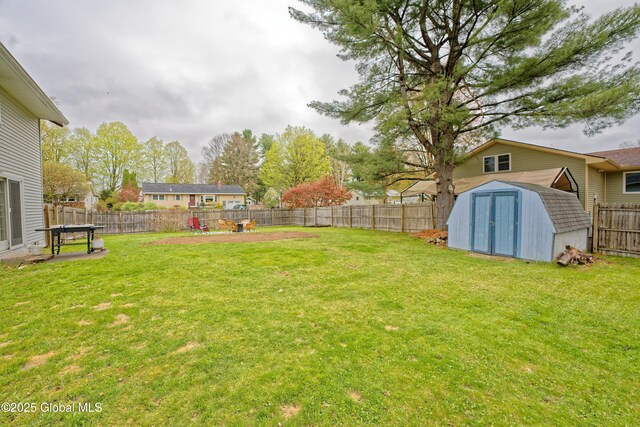 20 Limerick Ln, Ballston Spa, NY 12020 - view of yard with a storage unit and an outdoor structure